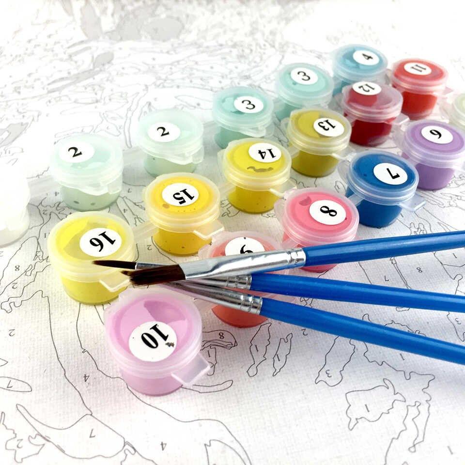 Комплектация набора для рисования - картины по номерам Комплектация набора для рисования - картины по номерам