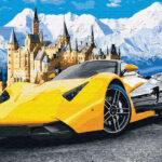 Картина по номерам Lamborghini у замка (Brushme GX28723)
