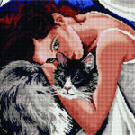 Алмазная мозаика Люди как кошки (Brushme GF1389)