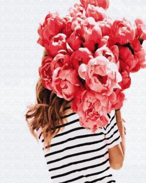 Картина по номерам В объятьях пионов (Brushme GX34171)