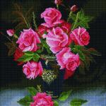 Алмазная мозаика Букет алых роз (Brushme GF321)
