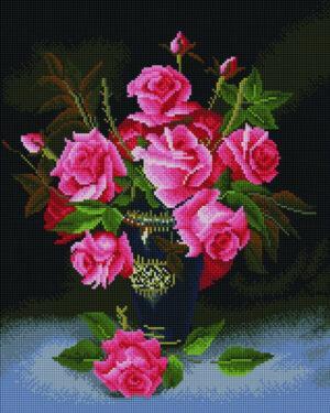 Алмазная мозаика Букет алых роз (Brushme GF321)