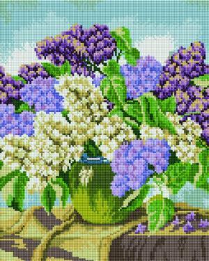 Алмазная мозаика Букет разноцветной сирени (Brushme GF090)