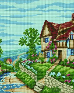 Алмазная мозаика Домик в деревне (Brushme GF268)
