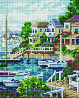 Алмазная мозаика Курортный городок (Brushme GF835)