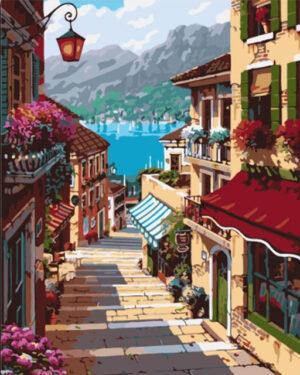 Картина по номерам Поселок Белладжио (Brushme GX7248)