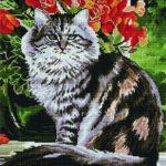 Алмазная мозаика Пушистый кот (Brushme GF675)