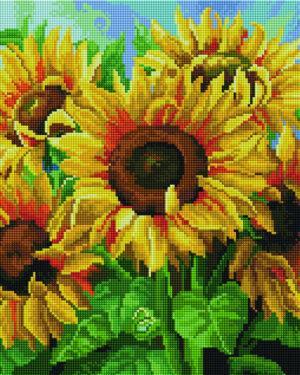 Алмазная мозаика Пышный букет подсолнухов (Brushme GF2238)