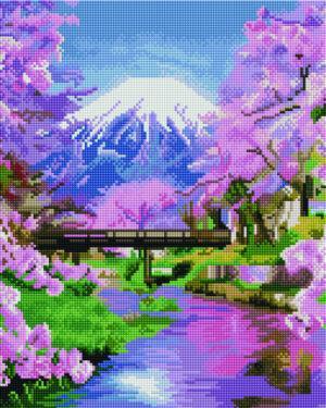 Алмазная мозаика Ранняя весна в горах (Brushme GF2353)