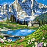 Картина по номерам Швейцарские Альпы (Brushme GX6716)
