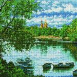 Алмазная мозаика Тайное место у пруда (Brushme GF2197)