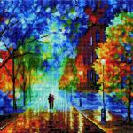 Алмазная мозаика Улица после дождя (Brushme GF223)
