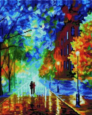 Алмазная мозаика Улица после дождя (Brushme GF223)
