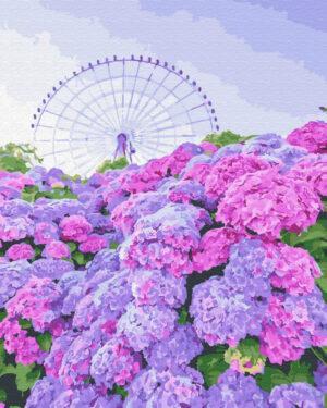 Картина по номерам Вид на гортензию (Brushme GX32307)