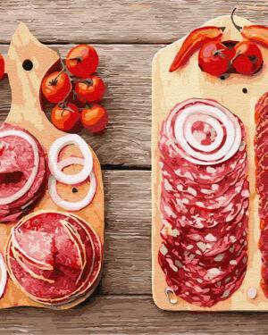 Картина по номерам Вкусная нарезка (Brushme GX30968)