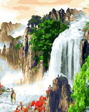 Картина по номерам Горный водопад (Brushme GX23677)