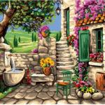 Картина по номерам Каменный дворик (Brushme GX24103)