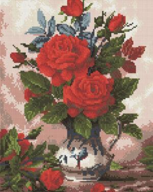 Алмазная мозаика Розы в вазе (Brushme EF228)