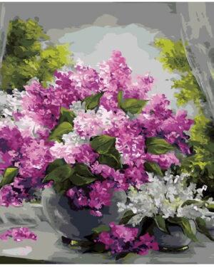 Картина по номерам Сирень на окне (Brushme GX8592)