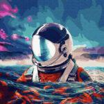 Картина по номерам Астронавт и рыбки (Brushme GX35337)