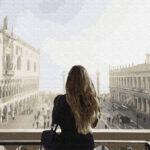 Картина по номерам Девушка на балконе (Brushme GX29716)