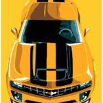 Картина по номерам Желтое авто (Brushme GX7638)