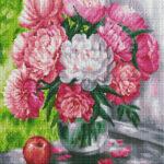Алмазная мозаика Ароматные пионы (Brushme GF2846)