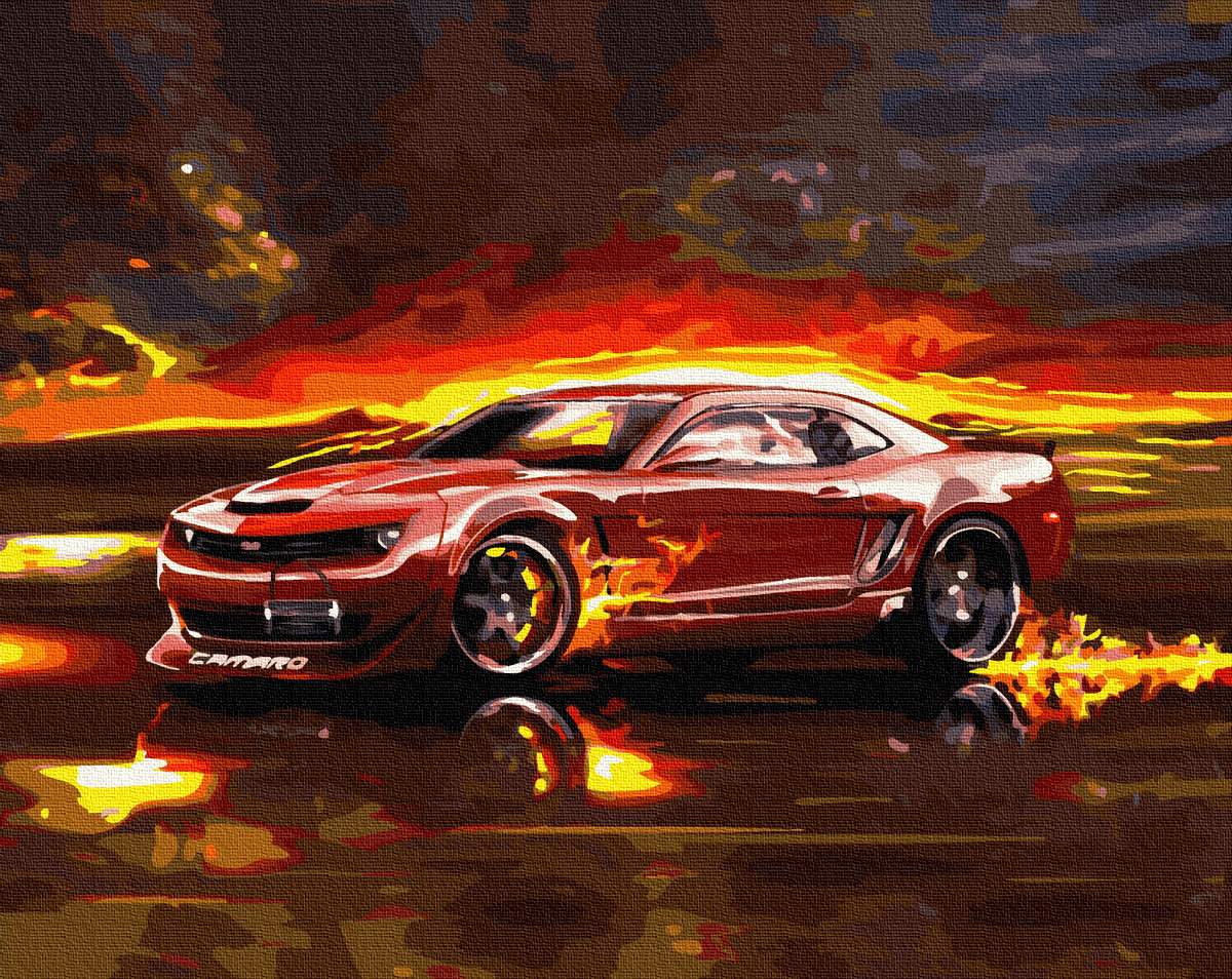 Картина по номерам Огненный драйв (Brushme GX32628) Картина по номерам Огненный драйв (Brushme GX32628)
