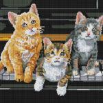 Алмазная мозаика Музыкальные коты (Brushme GF3053)
