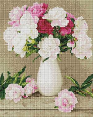 Алмазная мозаика Нежные пионы (Brushme GF4062)