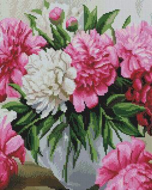 Алмазная мозаика Пионы в вазе (Brushme GF4057)