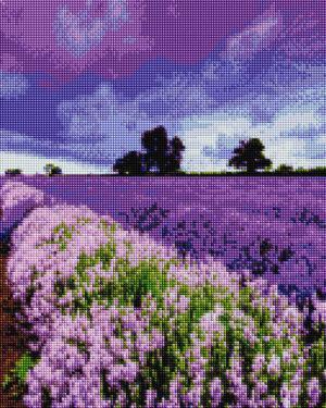 Алмазная мозаика Поле лаванды (Brushme GF3629)