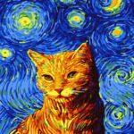 Картина по номерам Кот в звездную ночь (Brushme GX35619)