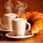 Картина по номерам Кофе с круасаном (Brushme GX5740)