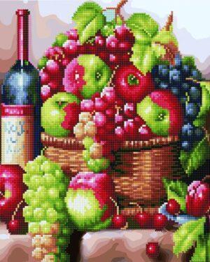 Алмазная картина-раскраска Садовые дары (Brushme GZS1110)