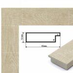 Багетная рамка (дерево светлый беж 4 см) (Brushme RN50)