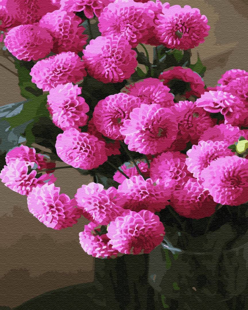 Картина по номерам Охапка георгин (Brushme GX34845) Картина по номерам Охапка георгин (Brushme GX34845)