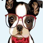 Картина по номерам Интеллигентная собачка (Brushme GX30320)