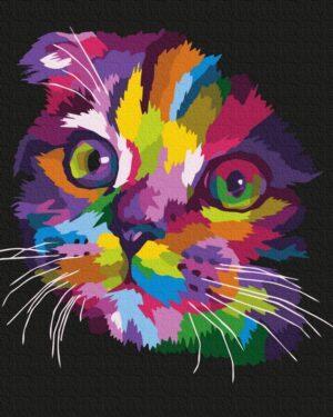 Картина по номерам Радужный котенок (Brushme GX35799)