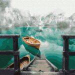 Картина по номерам Лодка на озере Брайес (Brushme GX36516)