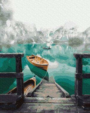 Картина по номерам Лодка на озере Брайес (Brushme GX36516)