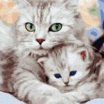 Картина по номерам Мама киса с котеночек (Brushme GX36536)