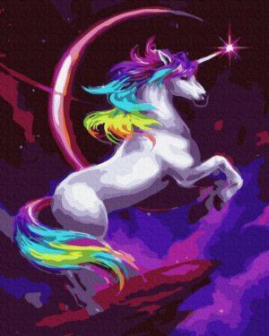 Картина по номерам Сказочный радужный единорог (Brushme GX36214)