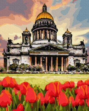Картина по номерам Тюльпаны у Берлинского собора (Brushme GX36522)