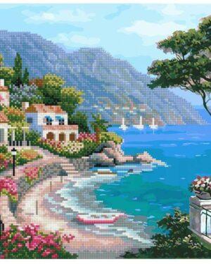 Алмазная картина-раскраска Летняя идиллия (Brushme GZS1002)