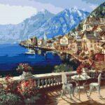 Картина по номерам Городок под Альпами (Brushme BS4790)