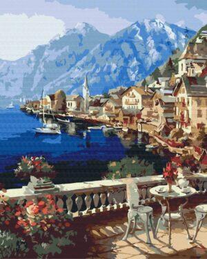 Картина по номерам Городок под Альпами (Brushme BS4790)