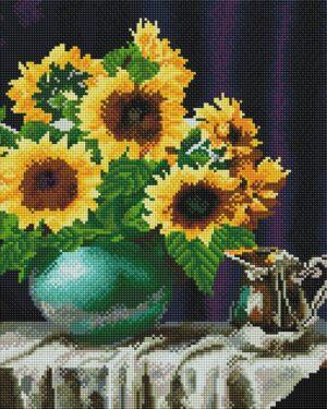 Алмазная мозаика Натюрморт с подсолнухами (Brushme GF4796)