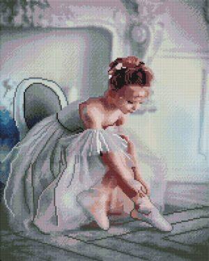 Алмазная мозаика Маленькая балерина (Brushme GF4802)