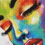 Алмазная мозаика Женщина в красках (Brushme GF4805)